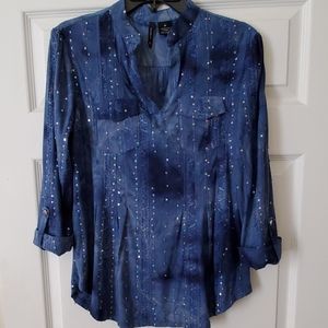 New direction blue sparkel shirt